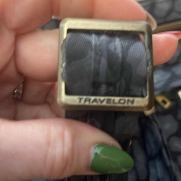 Travelon Anti-Theft Crossbody Bag & Matching Pouch Leopard Inside Light RFID - Picture 9 of 11